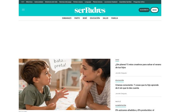 Screenshot of serpadres.es
