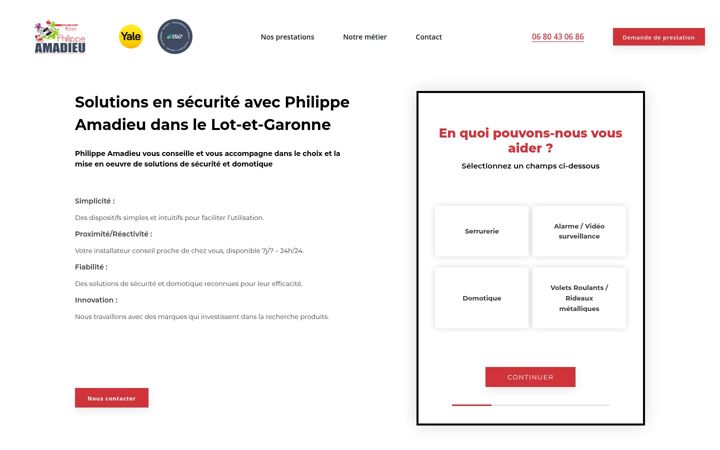 Ekrānuzņēmums no serrurier-alarme-villeneuve-sur-lot-agen.fr