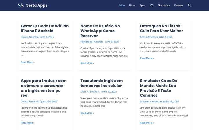 Screenshot του sertastore.com.br