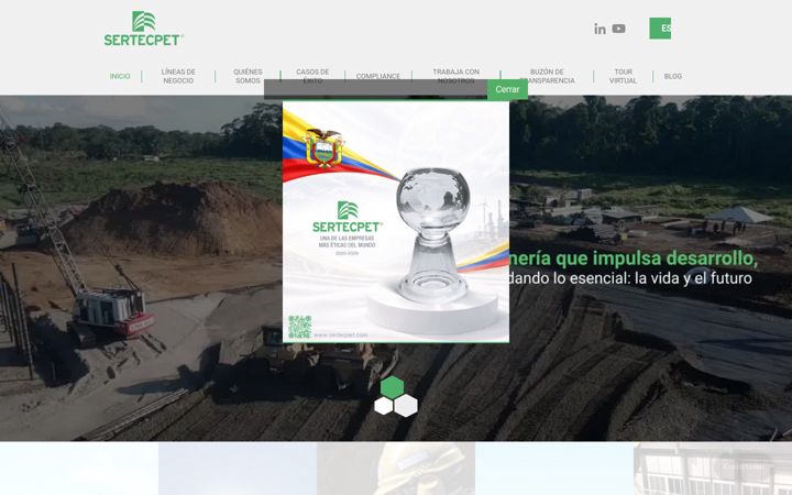 Screenshot of sertecpet.com