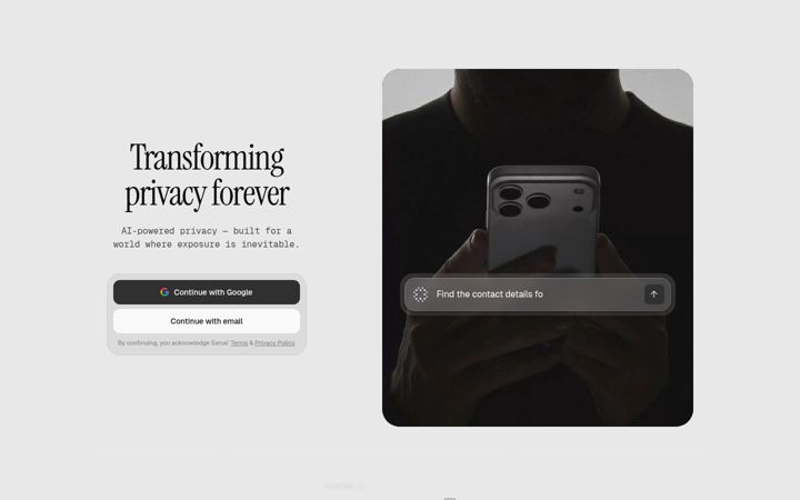 Screenshot of serus.ai