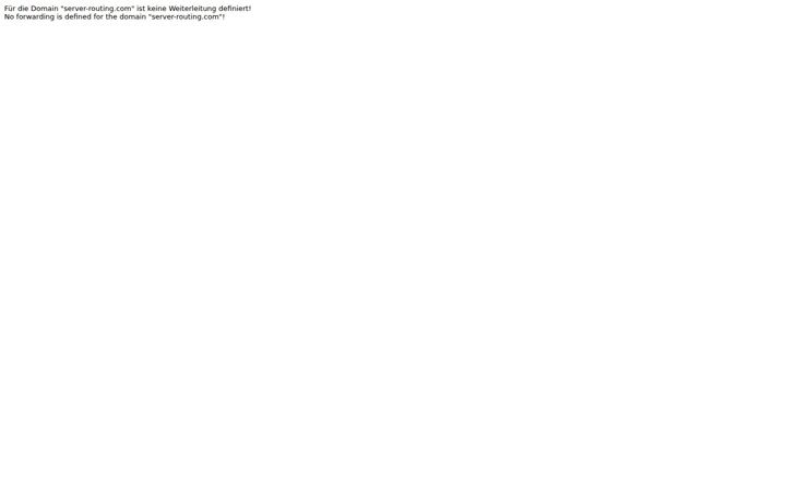 Ekraanipilt saidist server-routing.com