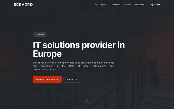 Screenshot of serverd.io