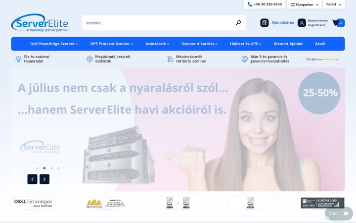 Ekrano kopija serverelite.hu