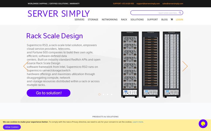 Screenshot του serversimply.com