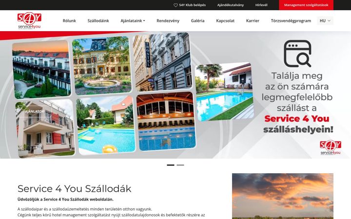 Snimka zaslona za service4you.hu