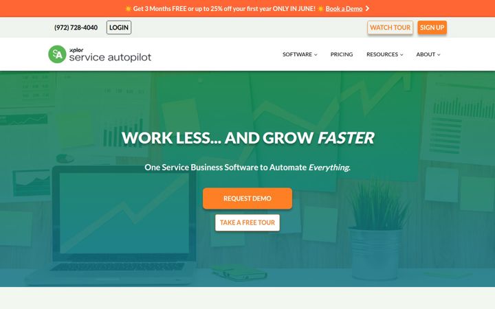 Capture d'écran de serviceautopilot.com