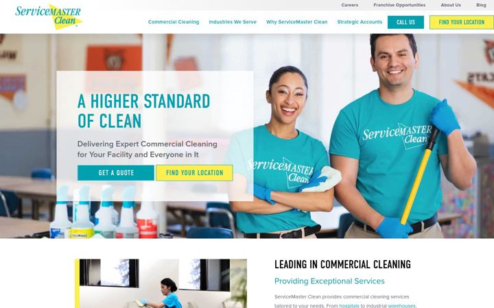 Screenshot of servicemasterclean.com