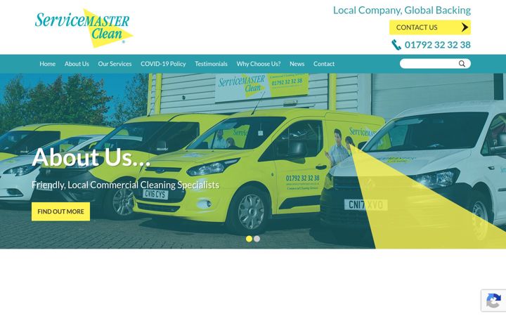 Screenshot von servicemasterswansea.co.uk