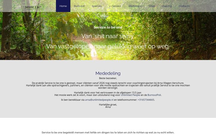 Snimka zaslona za servicetobeone.nl