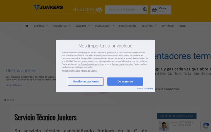 Capture d'écran de servicio-junkers.com