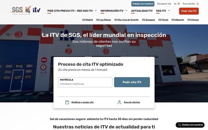 Screenshot of serviciositv.es