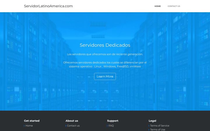 Screenshot of servidorlatinoamerica.com