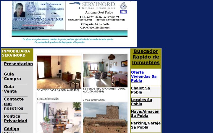 Screenshot of servinord.com