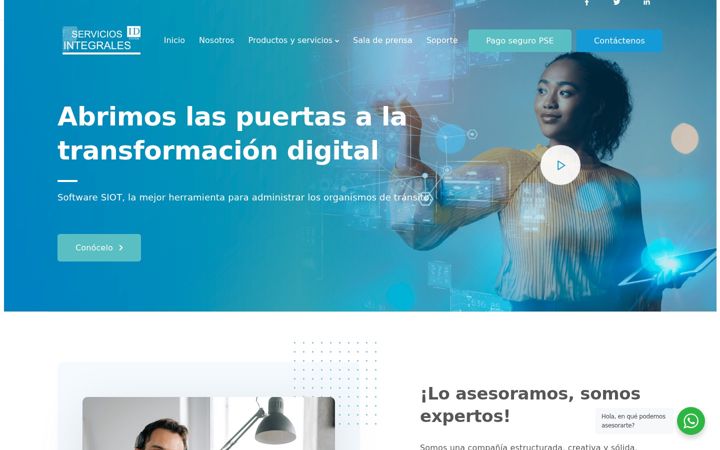 Screenshot ta' servintesa.com