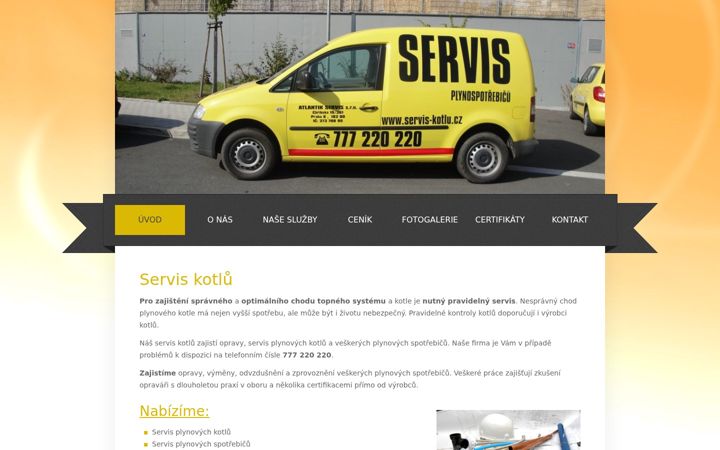 Snímek obrazovky servis-kotlu.cz