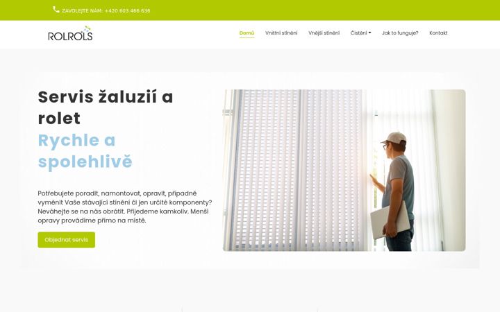 Screenshot of servis-zaluzie-rolety.cz