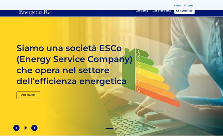 Screenshot stránky servizienergeticiig.it