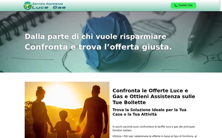 Screenshot von servizioassistenzalucegas.net
