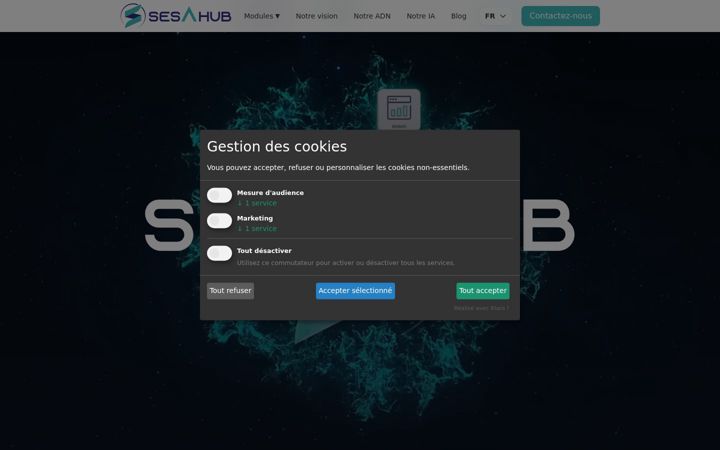 Screenshot van sesa-systems-digital.com