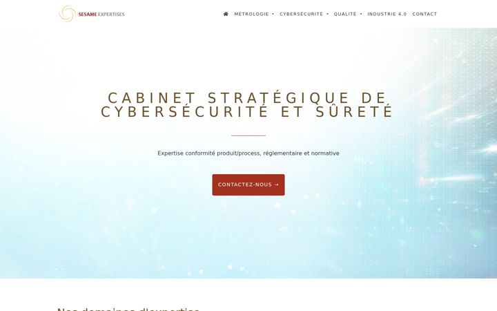 Screenshot of sesame-expertises.fr