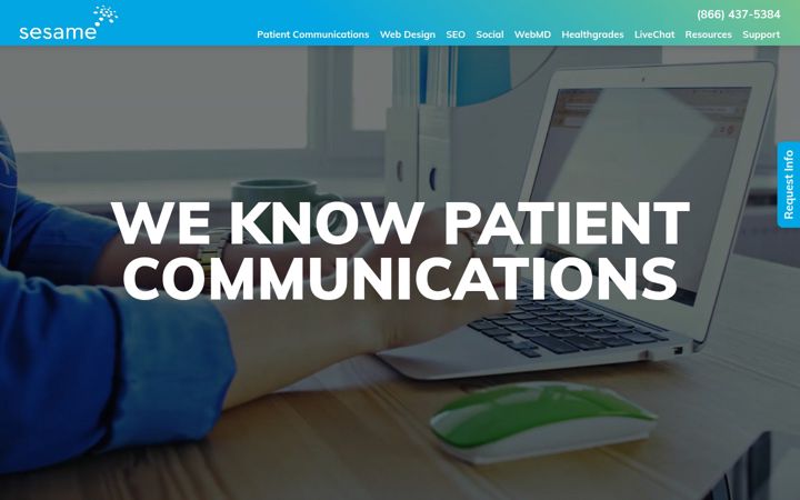 Screenshot of sesamecommunications.com