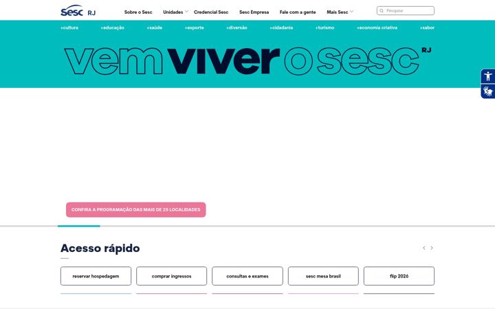 Екранна снимка на sescrio.org.br