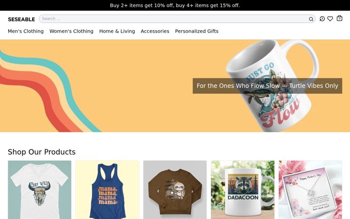 Screenshot of seseable.com