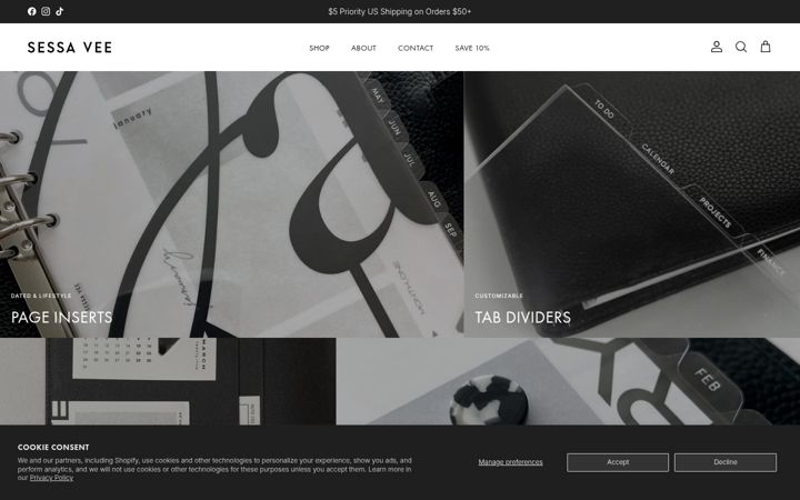 Screenshot ta' sessavee.com
