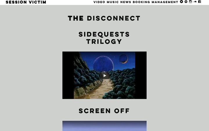 Screenshot of sessionvictim.com