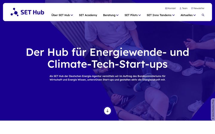 Snímek obrazovky set-hub.de