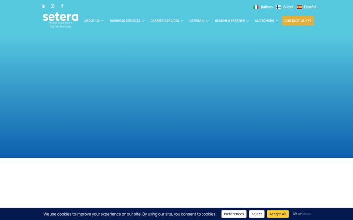Screenshot of setera.com