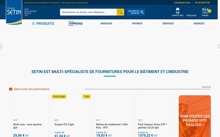 Screenshot di setin.fr