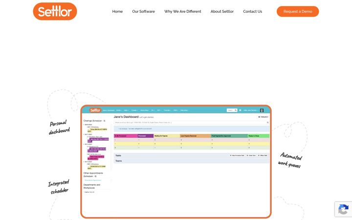 Screenshot of settlor.com
