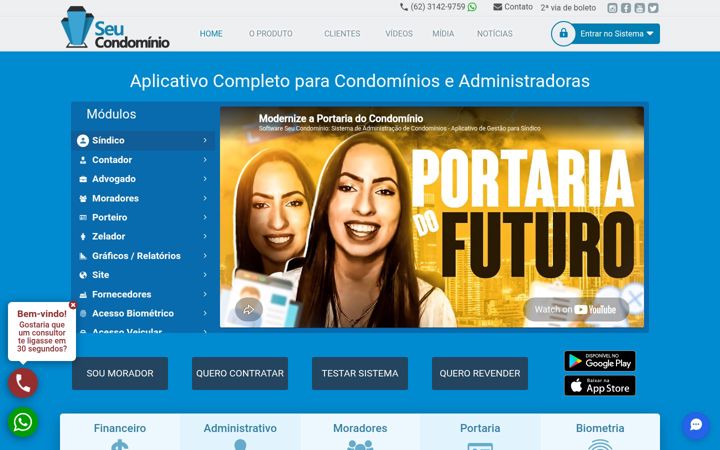 Screenshot of seucondominio.com.br