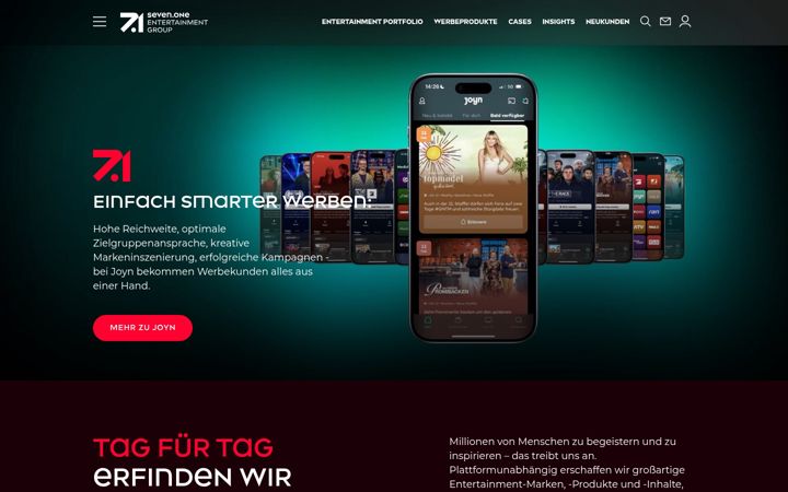 Screenshot of seven.one