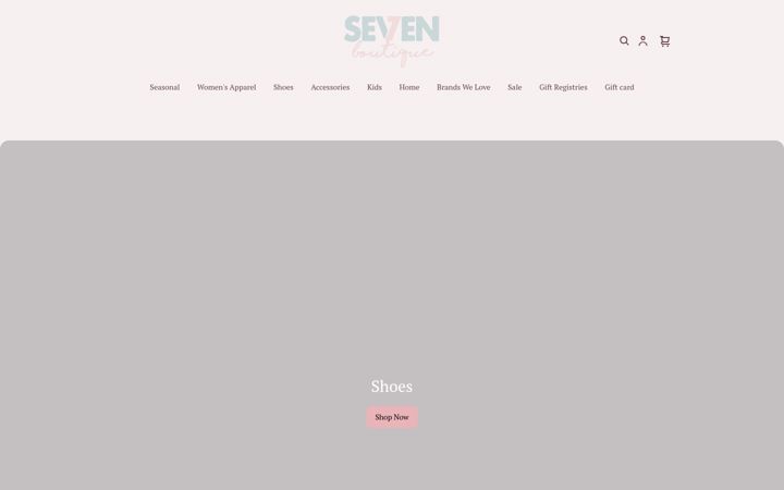 Screenshot von sevenboutiquelc.com