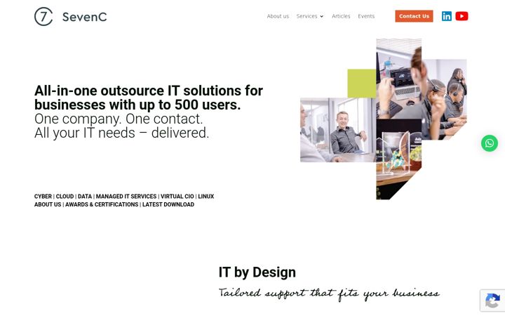 Screenshot of sevenc.co.za