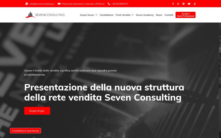 Zrzut ekranu sevenconsulting.eu