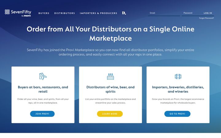 Screenshot of sevenfifty.com