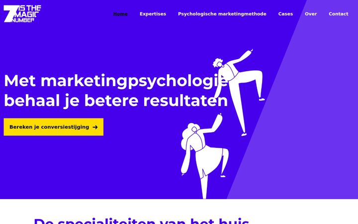 Screenshot di sevenisthemagicnumber.nl