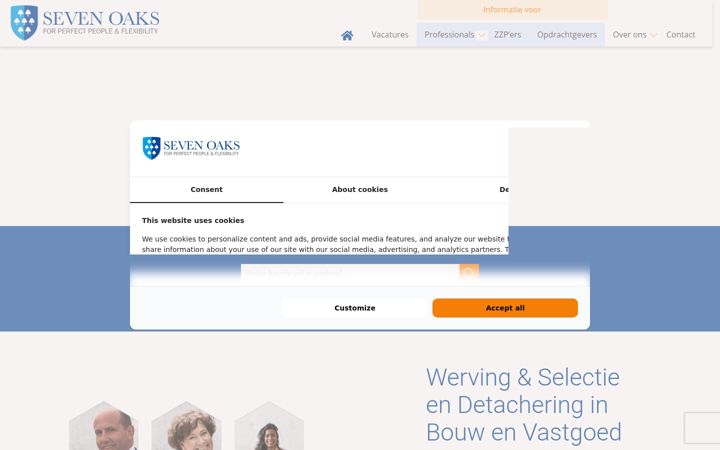 Screenshot stránky sevenoaks.eu