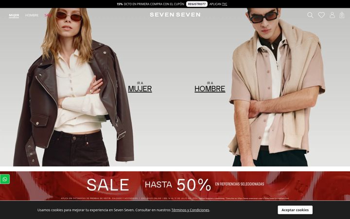 Screenshot of sevenseven.com