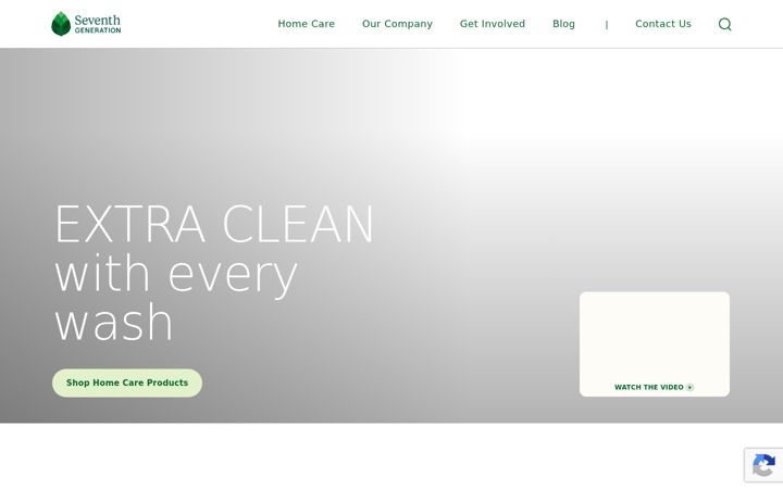 Screenshot of seventhgeneration.com