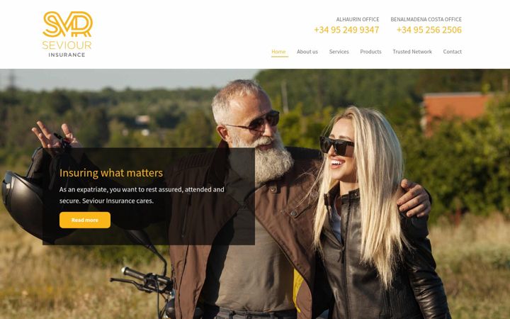 Zrzut ekranu seviour-insurance.com