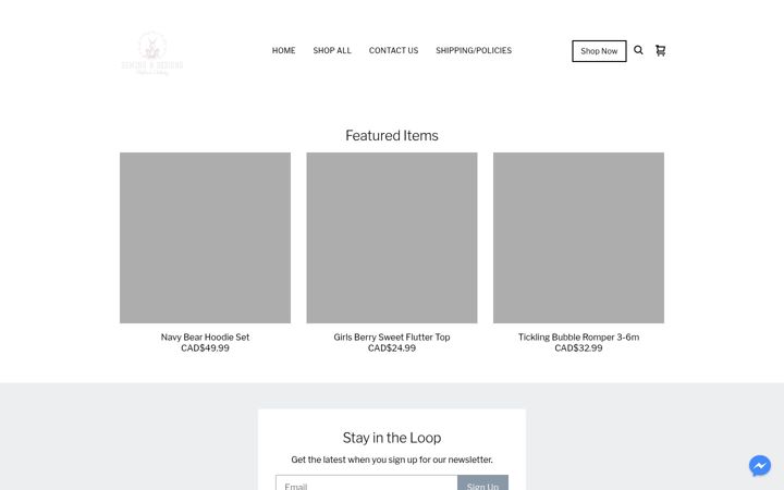 Screenshot of sewingbdesigns.com