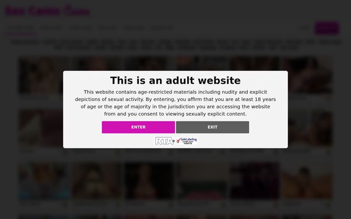 Zrzut ekranu sexcamscentre.com