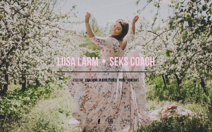 Screenshot stránky sexcoachliisa.ee