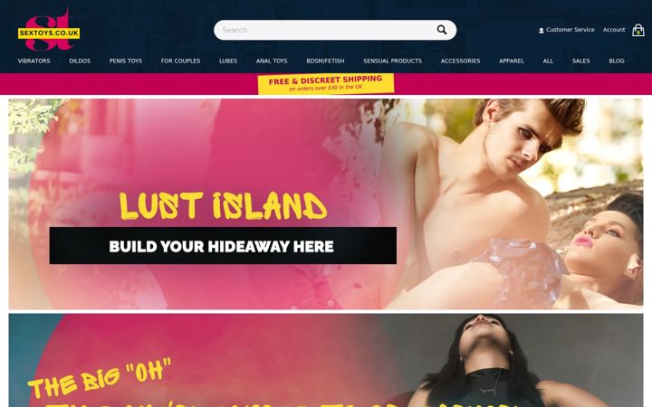 Screenshot von sextoys.co.uk