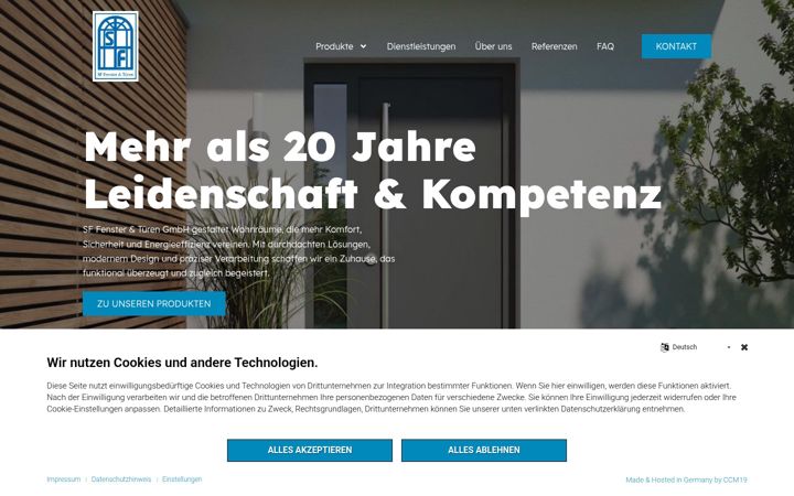 Snímek obrazovky sf-fensterundtueren.de